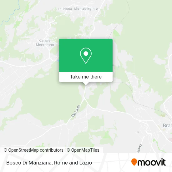 Bosco Di Manziana map