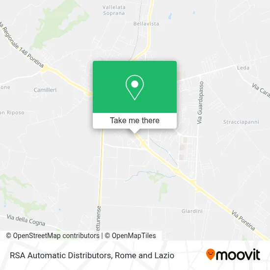 RSA Automatic Distributors map