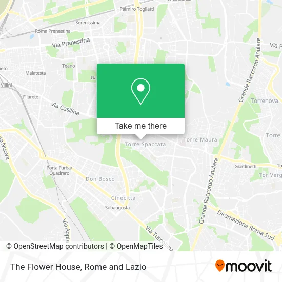 The Flower House map
