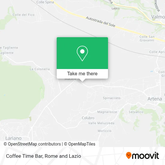 Coffee Time Bar map