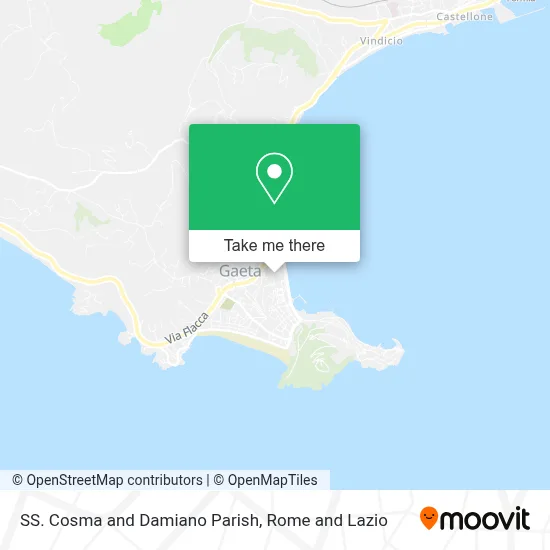 SS. Cosma and Damiano Parish map