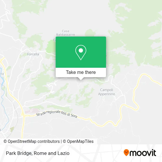Park Bridge map