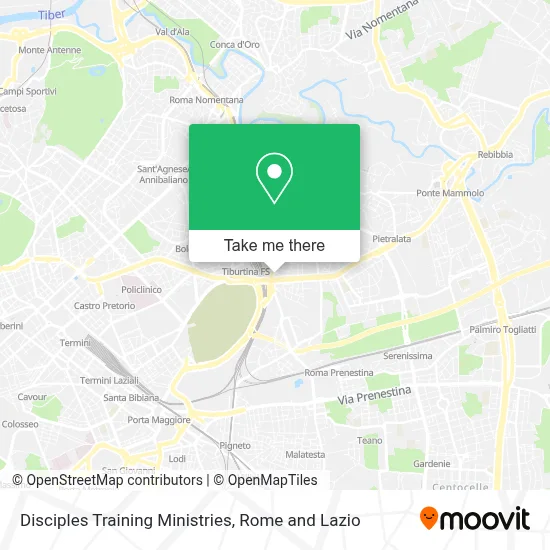 Disciples Training Ministries map