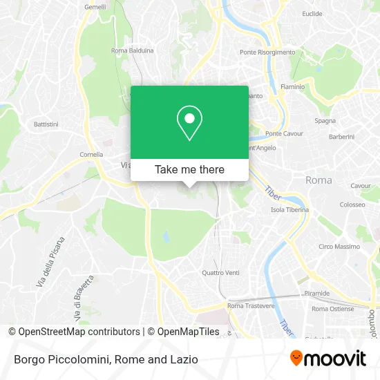 Borgo Piccolomini map