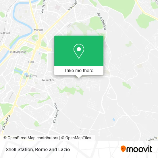 Shell Station map