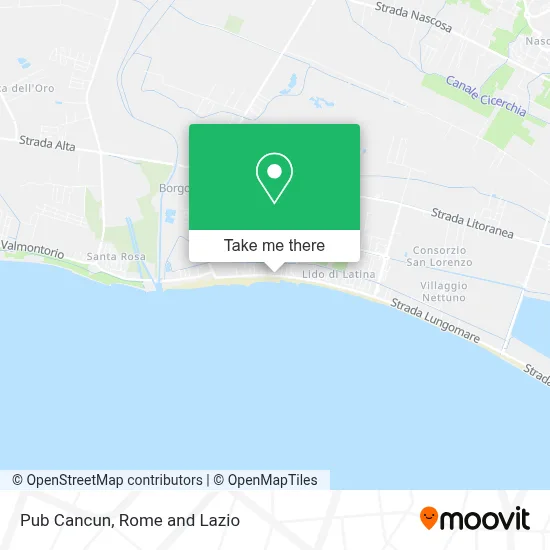 Pub Cancun map
