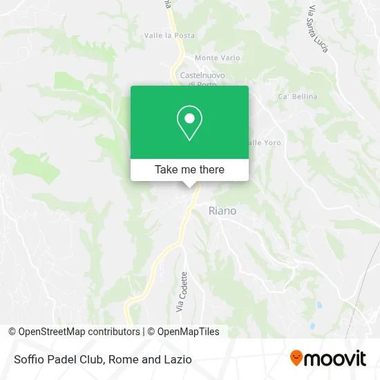 Soffio Padel Club map