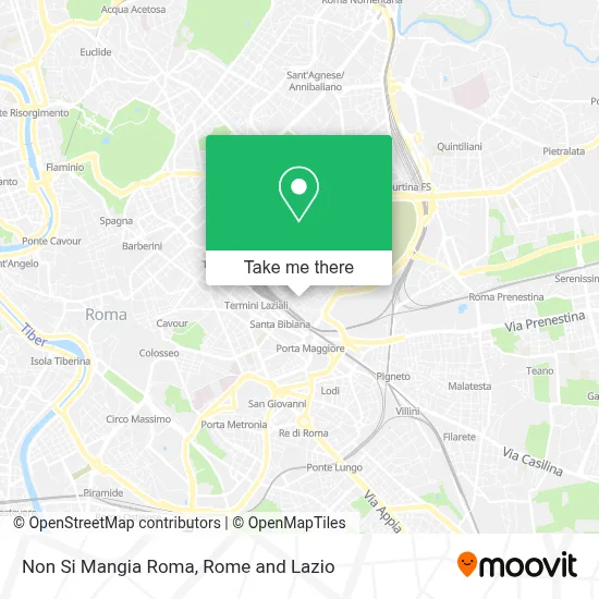 Non Si Mangia Roma map