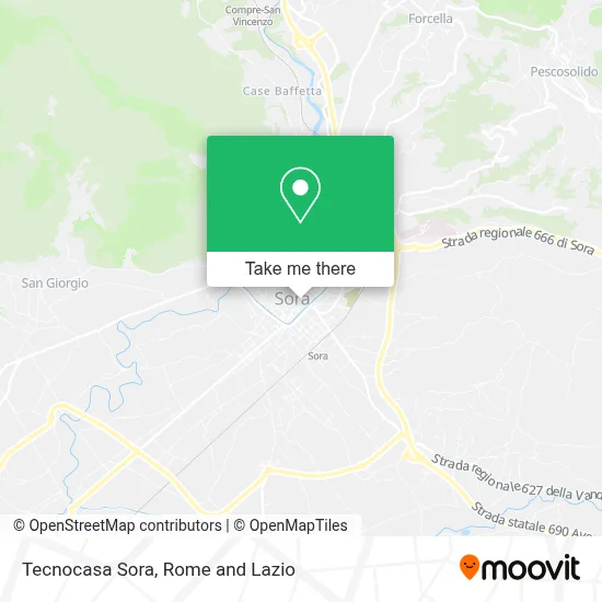Tecnocasa Sora map