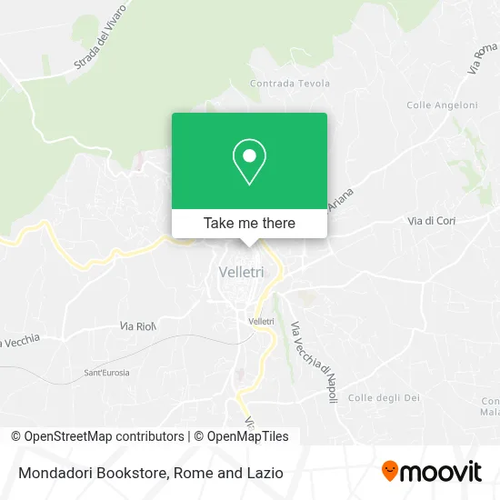 Mondadori Bookstore map