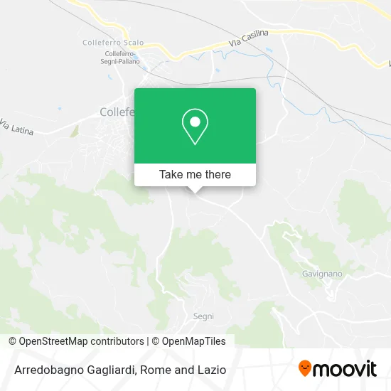 Arredobagno Gagliardi map