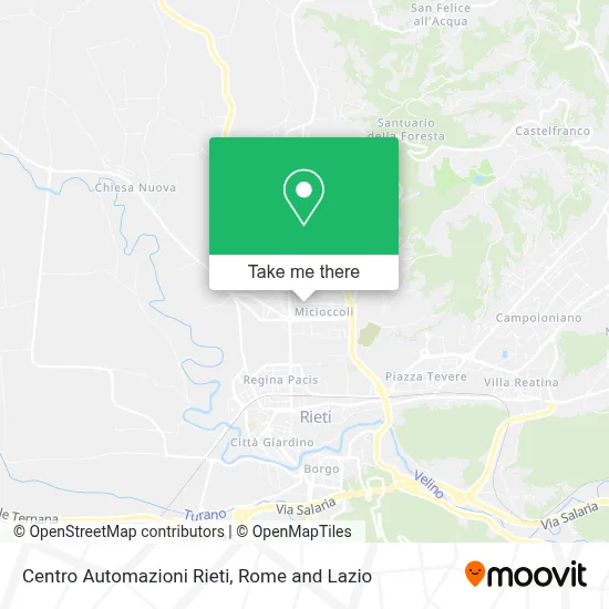 Centro Automazioni Rieti map