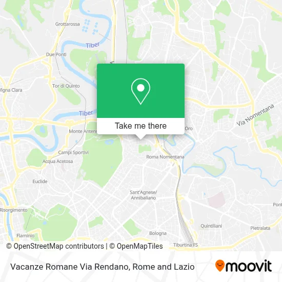 Vacanze Romane Via Rendano map