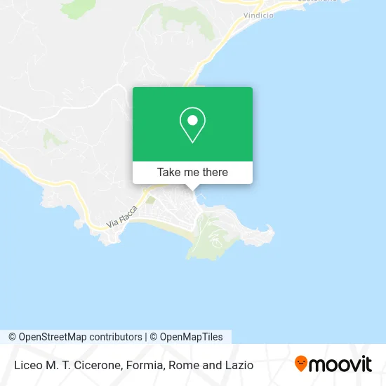 Liceo M. T. Cicerone, Formia map