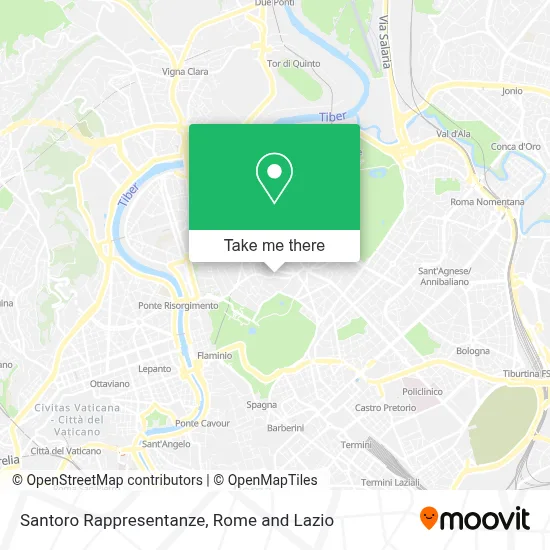 Santoro Rappresentanze map