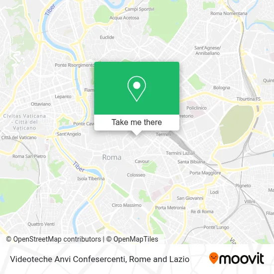 Videoteche Anvi Confesercenti map