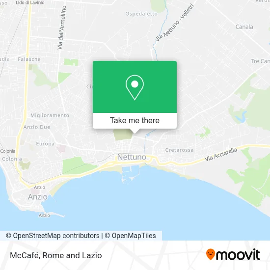 McCafé map