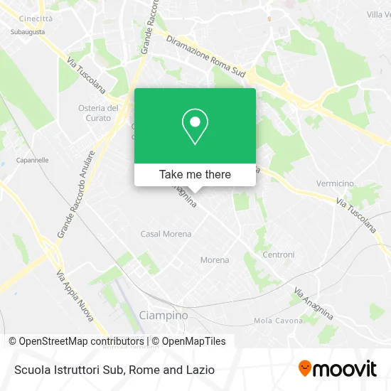 Scuola Istruttori Sub map