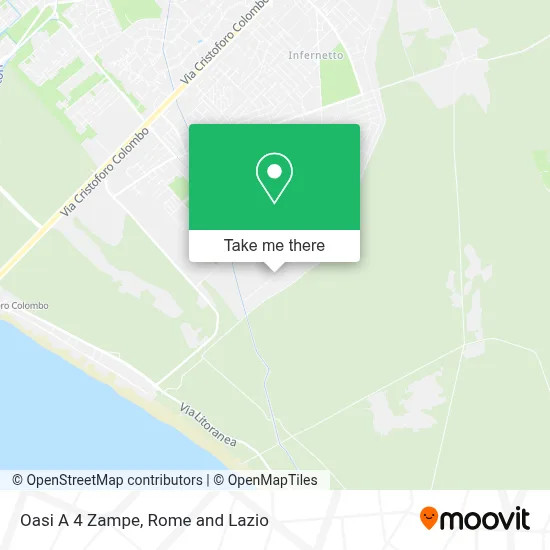 Oasi A 4 Zampe map