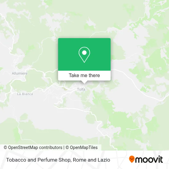 Tobacco and Perfume Shop map