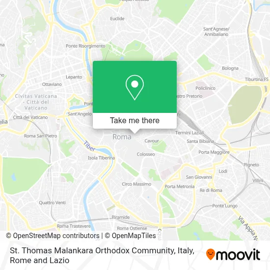 St. Thomas Malankara Orthodox Community, Italy map