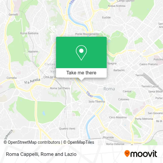 Roma Cappelli map