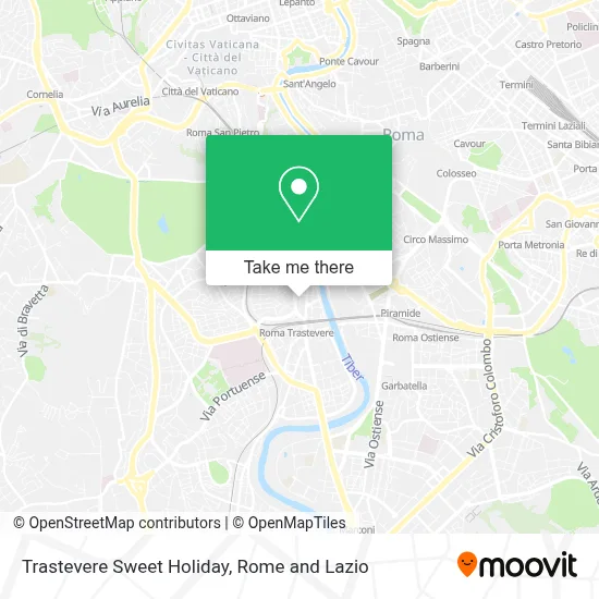 Trastevere Sweet Holiday map