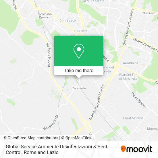 Global Service Ambiente Disinfestazioni & Pest Control map