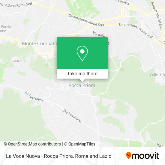 La Voce Nuova - Rocca Priora map