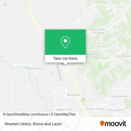 Western Union map
