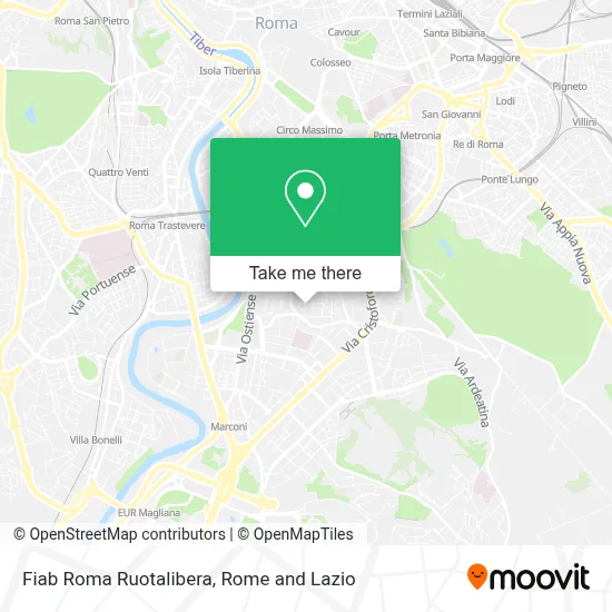 Fiab Roma Ruotalibera map