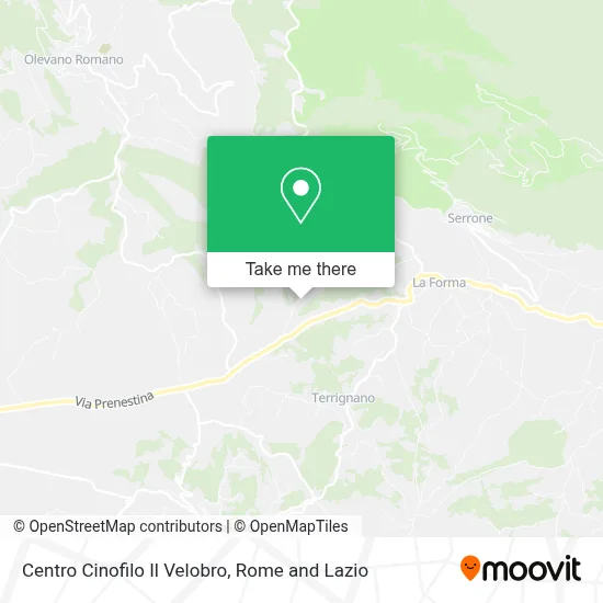Centro Cinofilo Il Velobro map