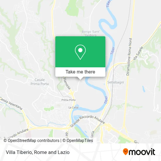 Villa Tiberio map