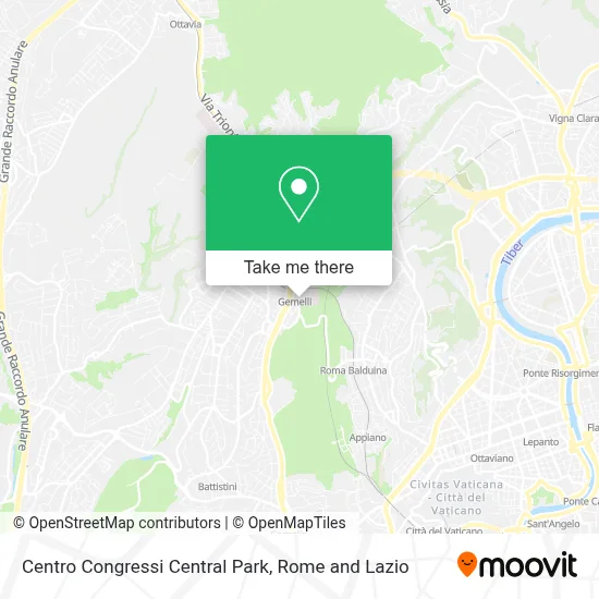 Centro Congressi Central Park map