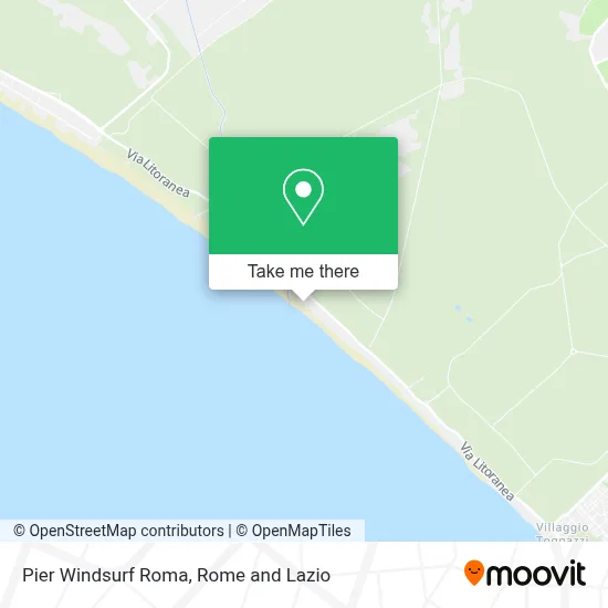 Pier Windsurf Roma map