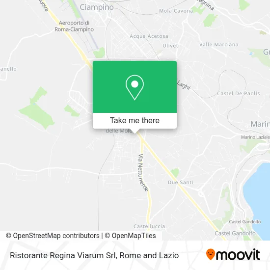 Ristorante Regina Viarum Srl map