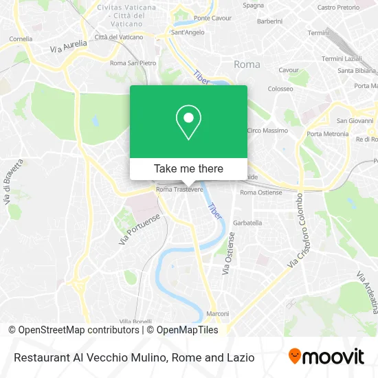 Restaurant Al Vecchio Mulino map