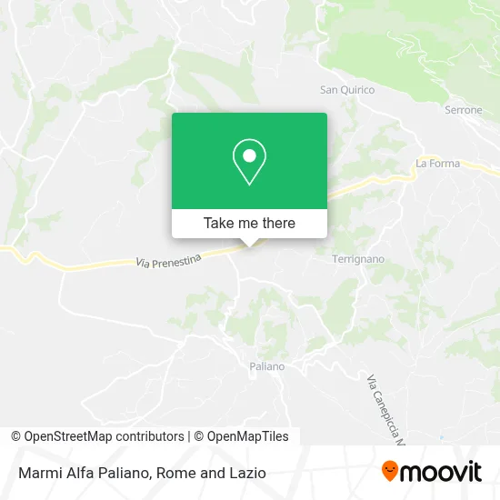 Marmi Alfa Paliano map