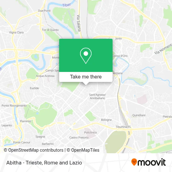 Abitha - Trieste map