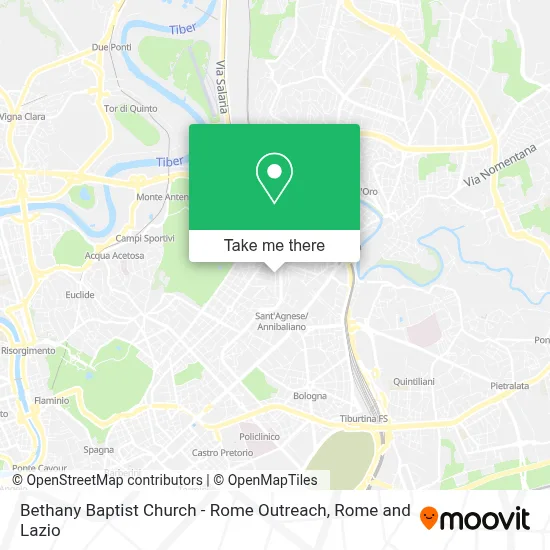 Bethany Baptist Church -  Rome Outreach map