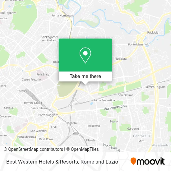 Best Western Hotels & Resorts map