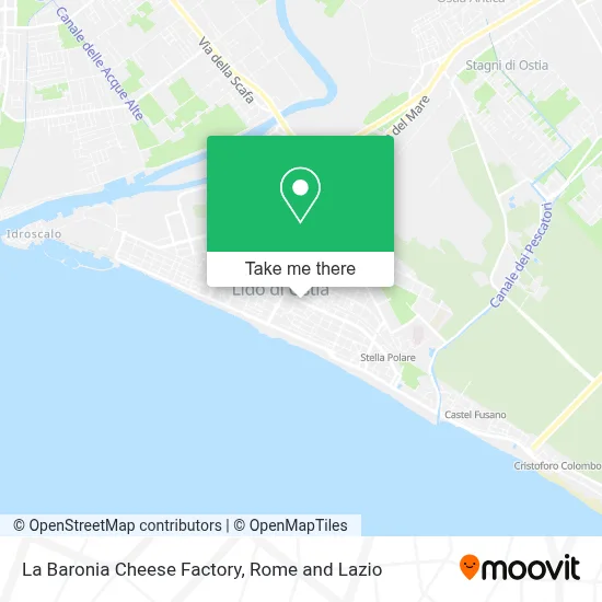 La Baronia Cheese Factory map