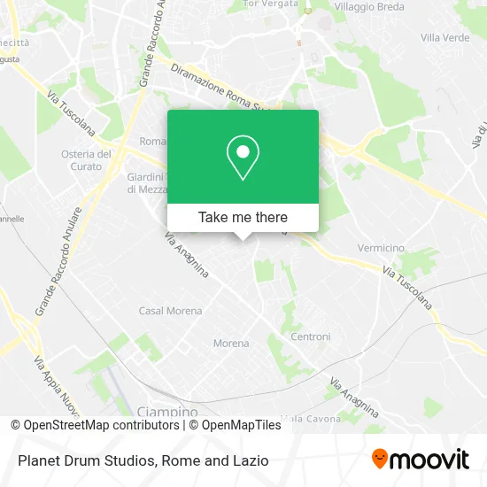 Planet Drum Studios map