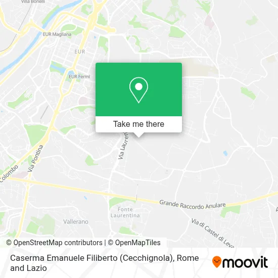 Caserma Emanuele Filiberto (Cecchignola) map