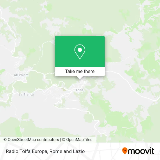Radio Tolfa Europa map