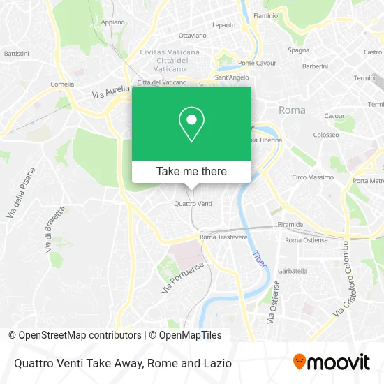 Quattro Venti Take Away map