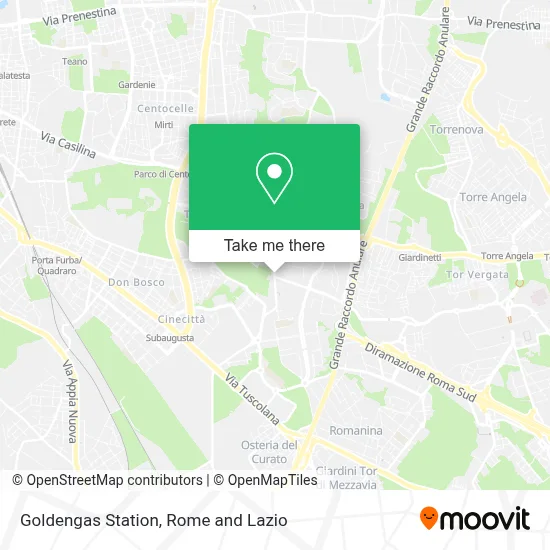 Goldengas Station map