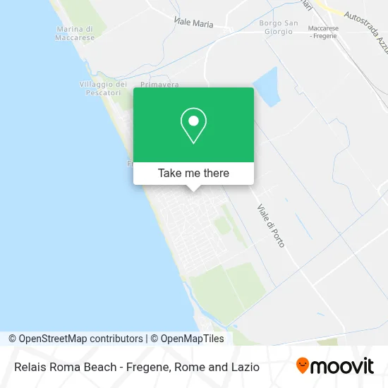 Relais Roma Beach - Fregene map