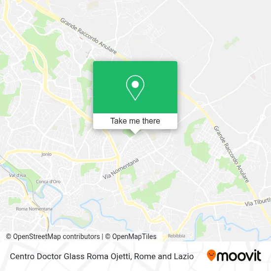 Centro Doctor Glass Roma Ojetti map