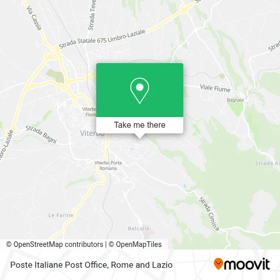 Poste Italiane Post Office map